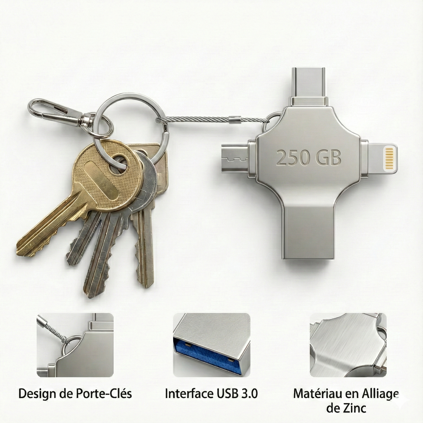 UltraSpace 4x1 pour iPhone Android PC™