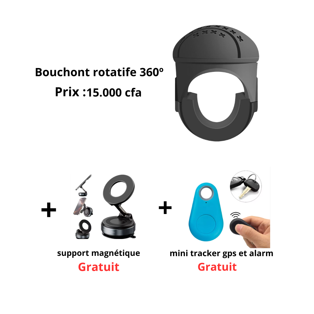 Bouchon rotatif 360°
