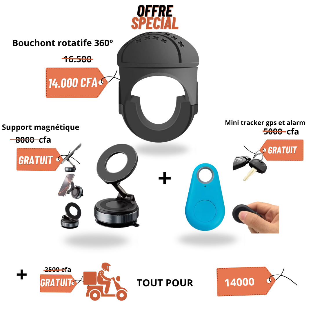 bouton rotatif à 360°