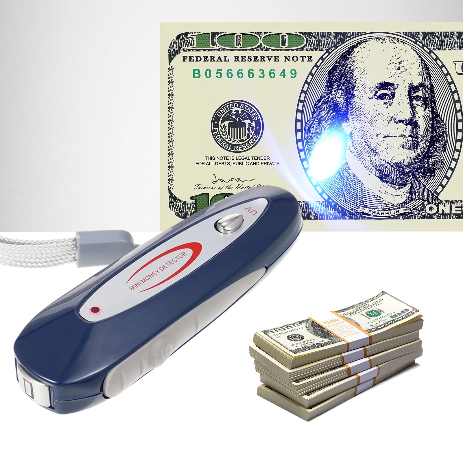 Détecteur  de faux billets portable