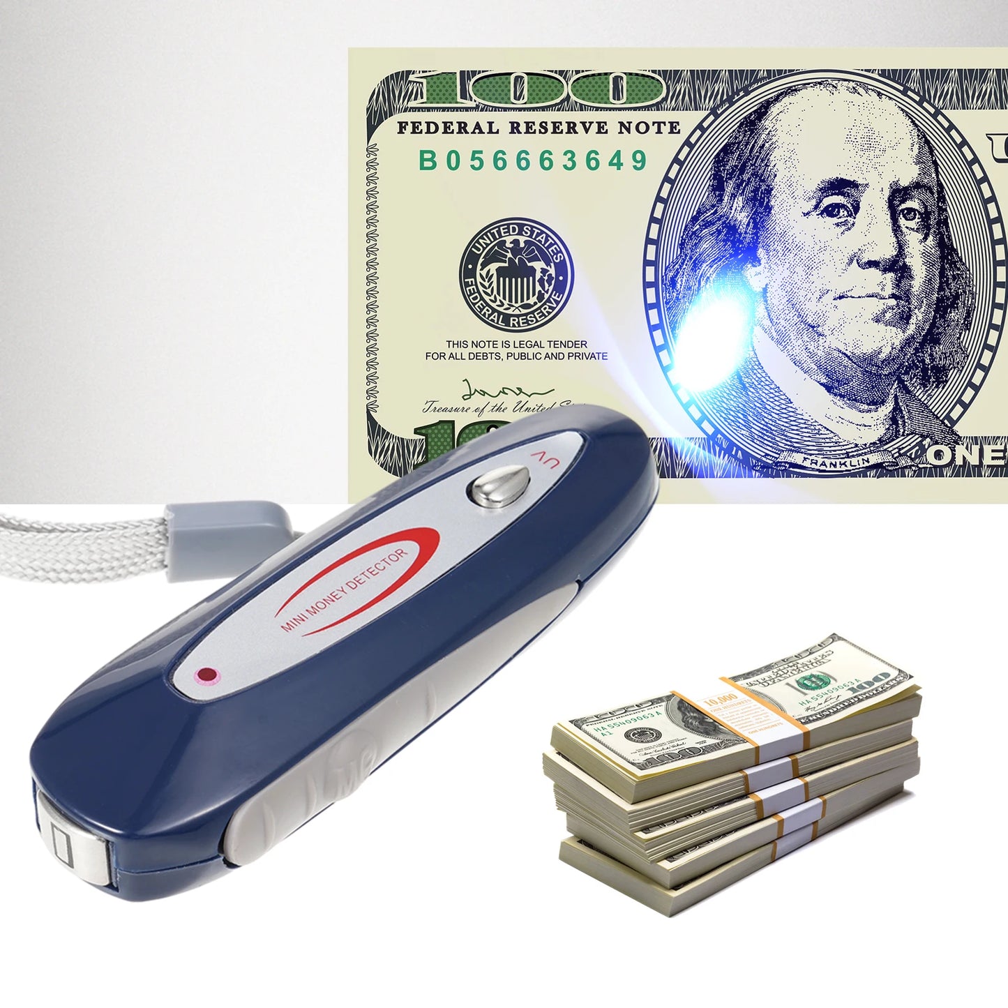 Détecteur  de faux billets portable